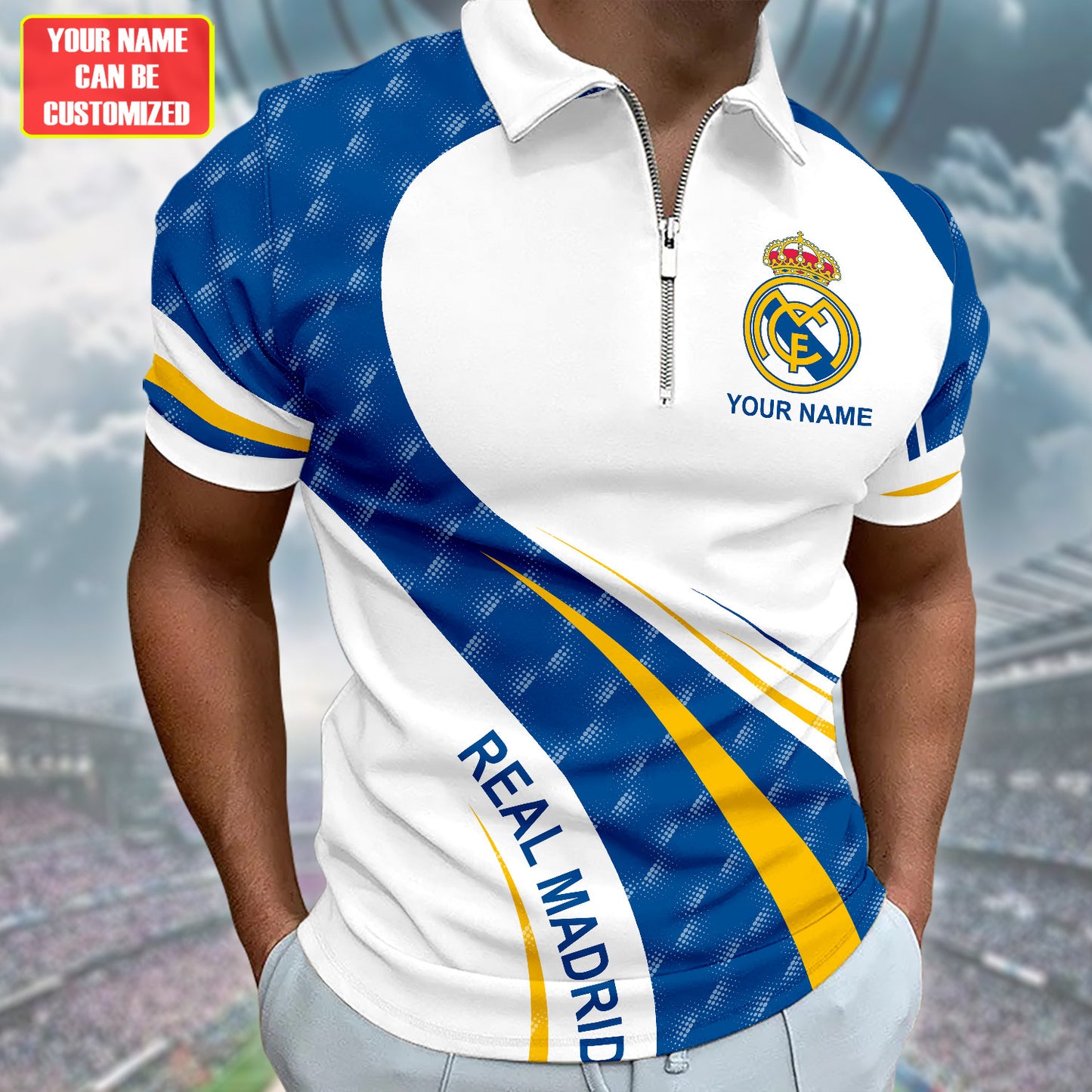 Personalized Real Madrid 3D Full Printing Set , Real Madrid Shirt , Hoodie , Short , Polo ,hawaii V2