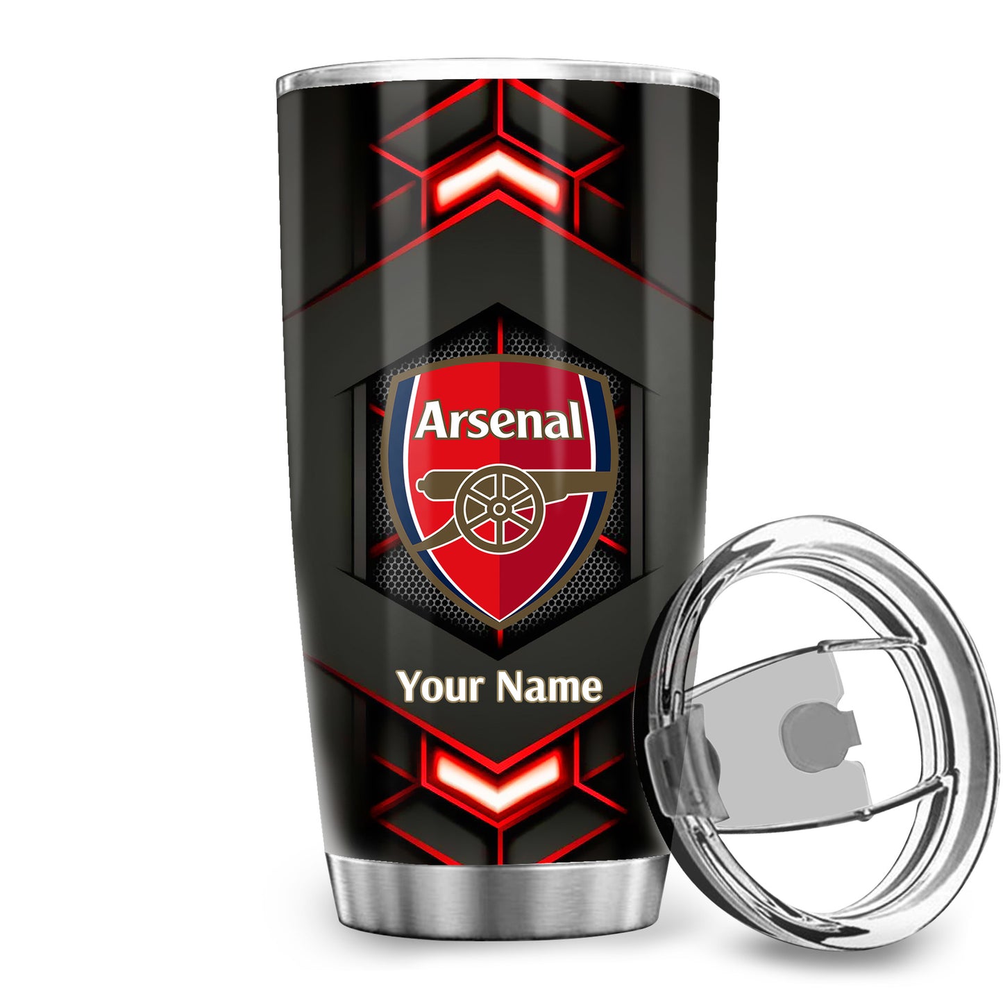 Personalized Arsenal Stainless Tumbler 20oz 30oz Cup
