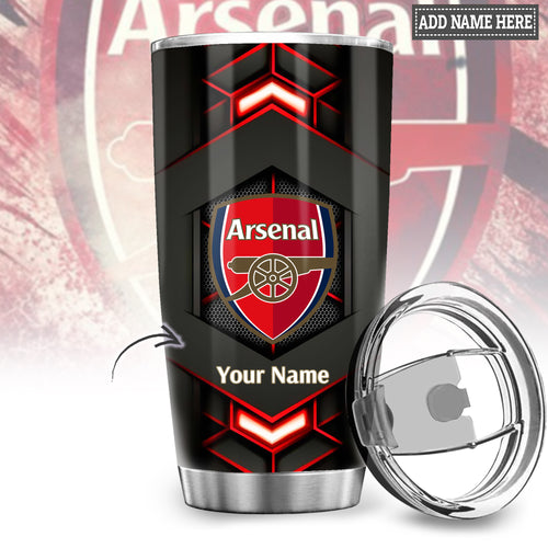 Personalized Arsenal Stainless Tumbler 20oz 30oz Cup