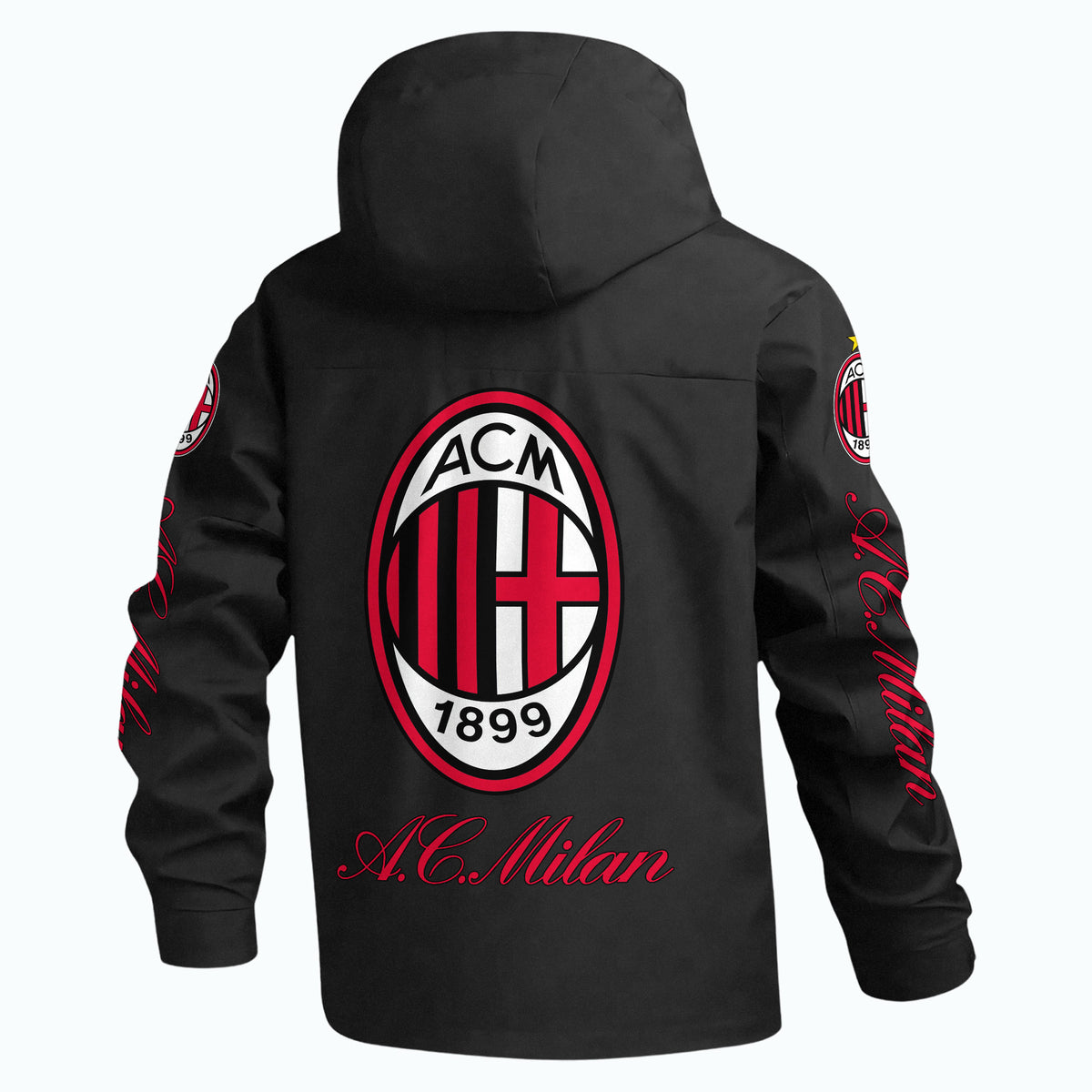 AC Milan Outdoor Sports Wind & Waterproof Drawstring Jacket