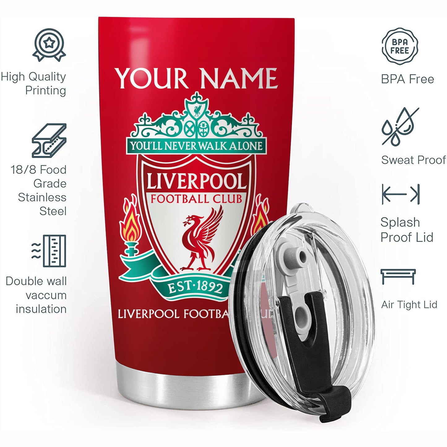 Personalized LFC History Stainless Tumbler 20oz 30oz Cup