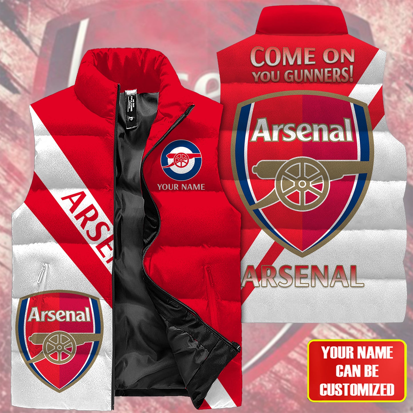 Arsenal V2 Sleeveless Windproof Puffer Jacket 3D