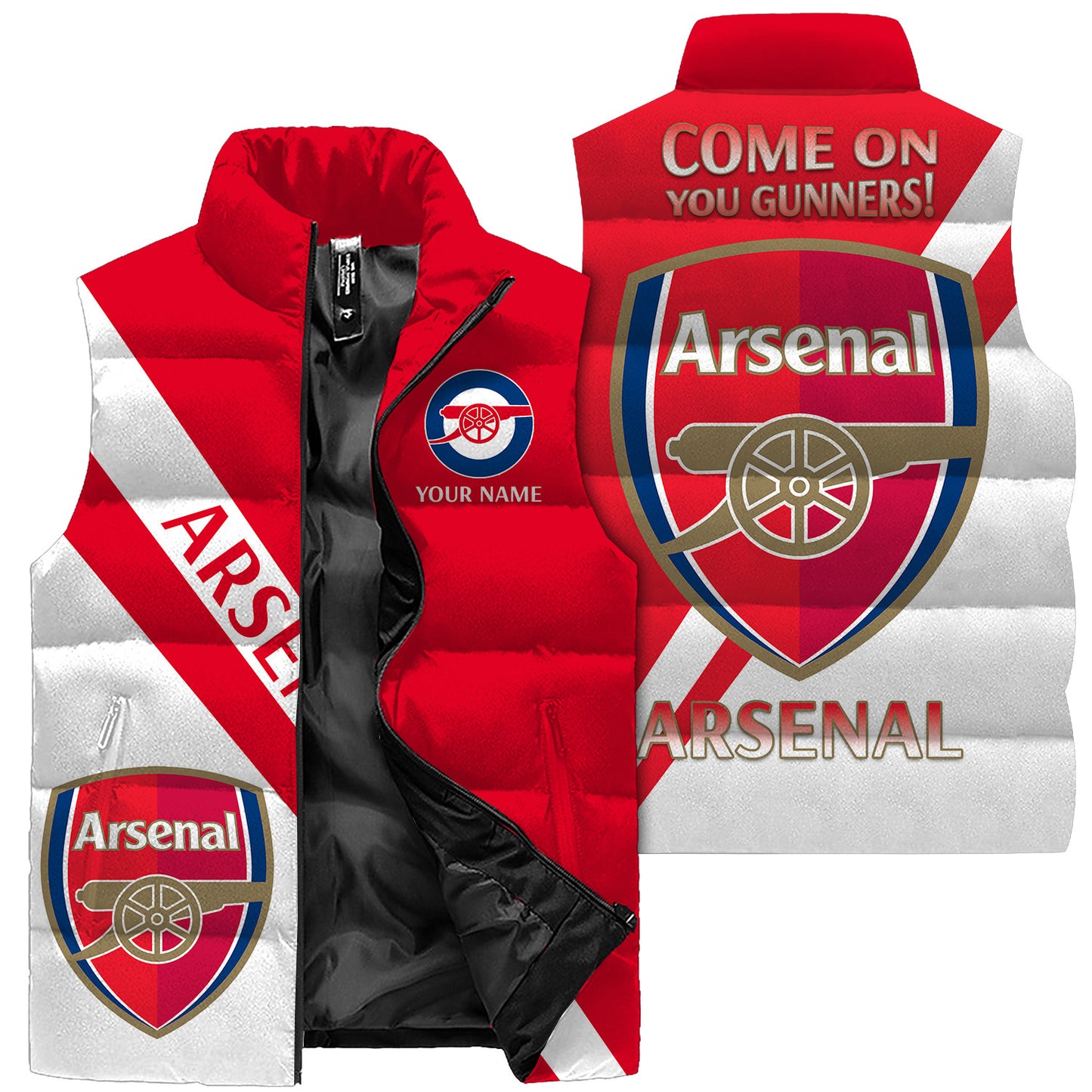 Arsenal V2 Sleeveless Windproof Puffer Jacket 3D