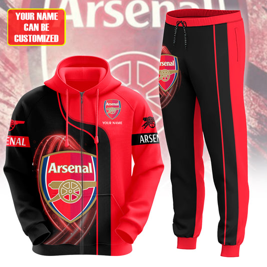 Personalized Arsenal 3D All over Printed Hoodie and Sweatpants set V3
