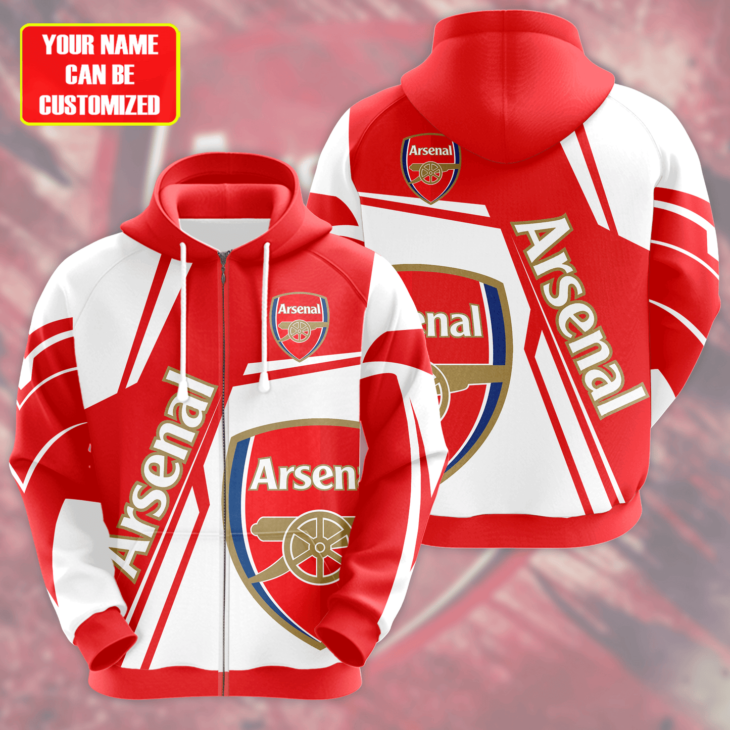 Personalized Arsenal 3D All over Printed Hoodie and Sweatpants set V6