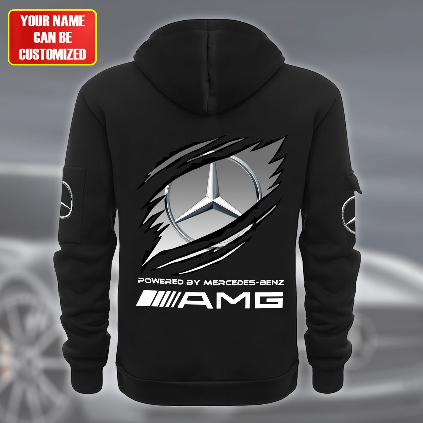 Personalized Merc AMG Tear Zip-Hoodie Cotton Jacket