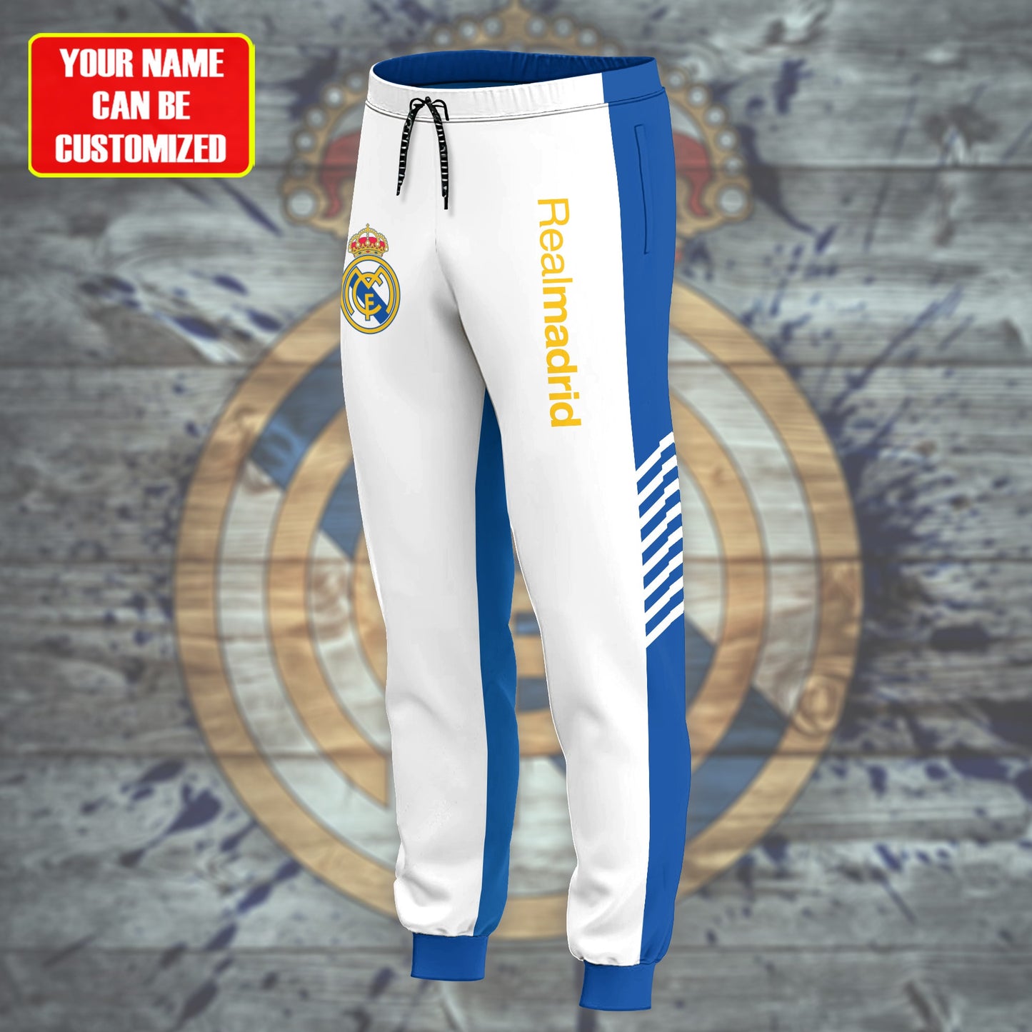 Personalized Real Madrid 3D All over Printed Hoodie and Sweatpants set V7