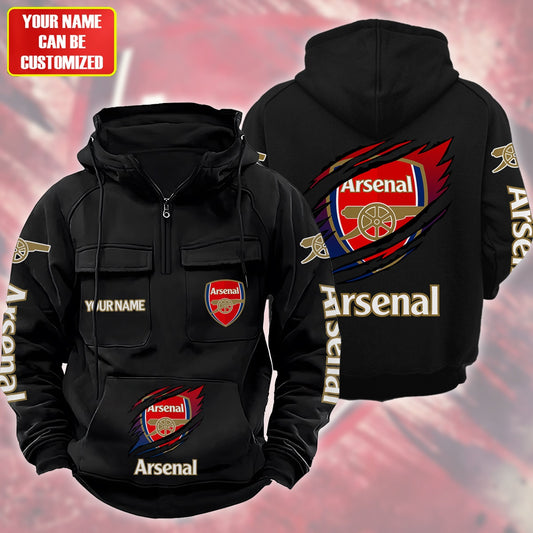 Personalized Arsenal Tear Retro Cotton Hoodie