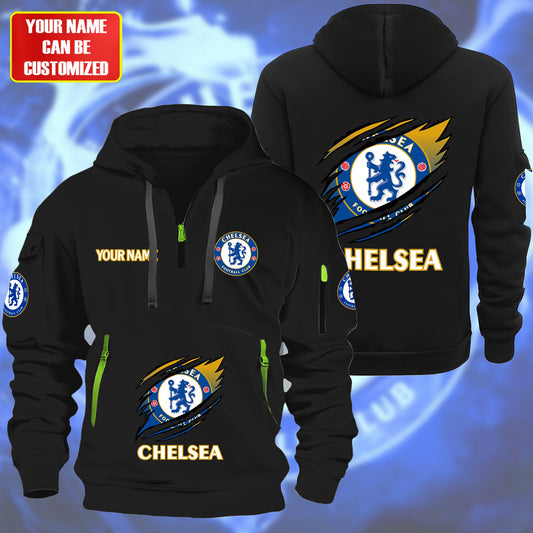Personalized Chelsea Tear Zip-Hoodie Cotton Jacket