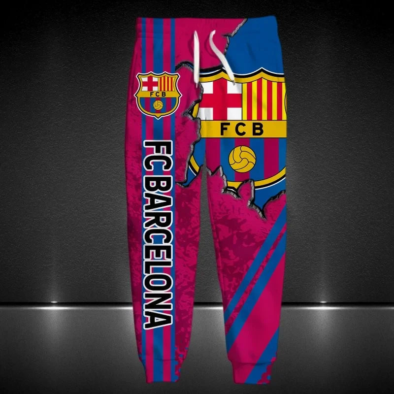 Barcelona Tear 3D All over Printed Hoodie and Sweatpants set