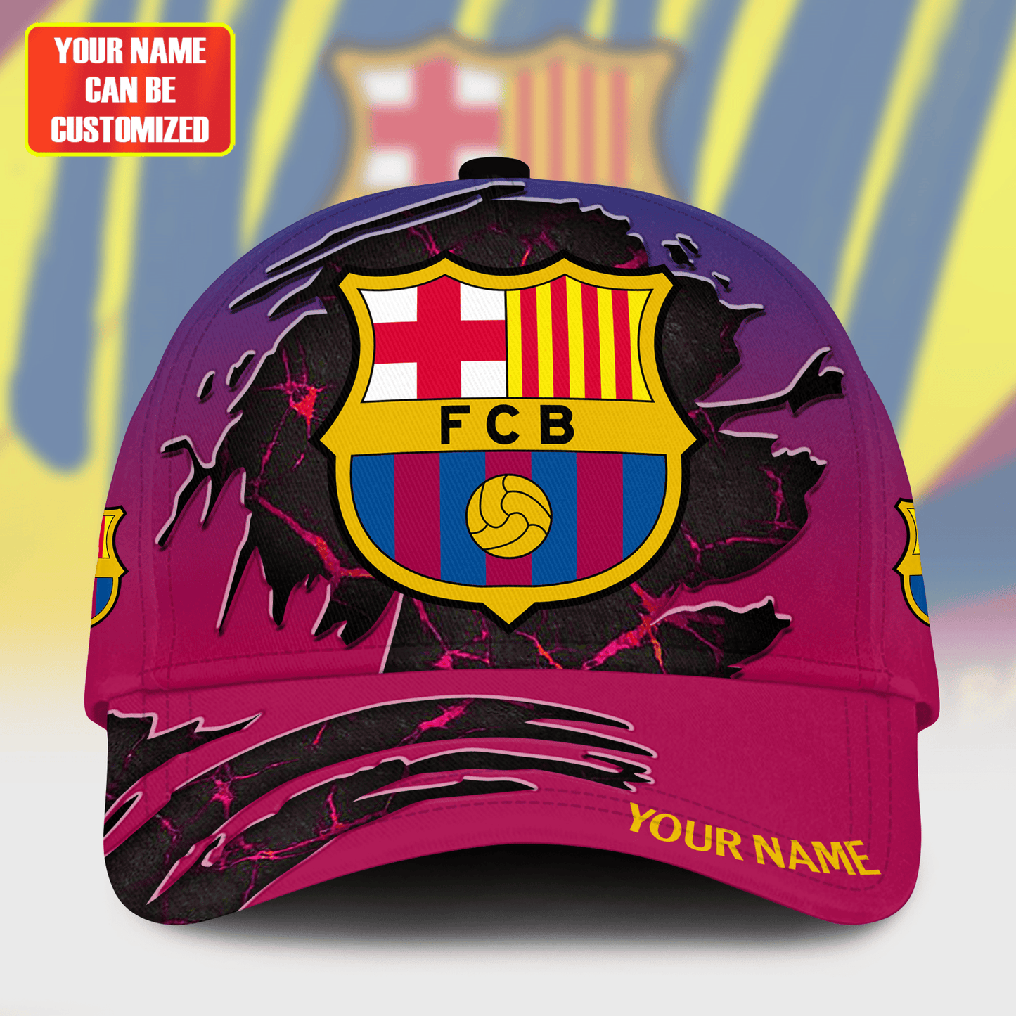 Personalized Barcelona Tear Classic Cap
