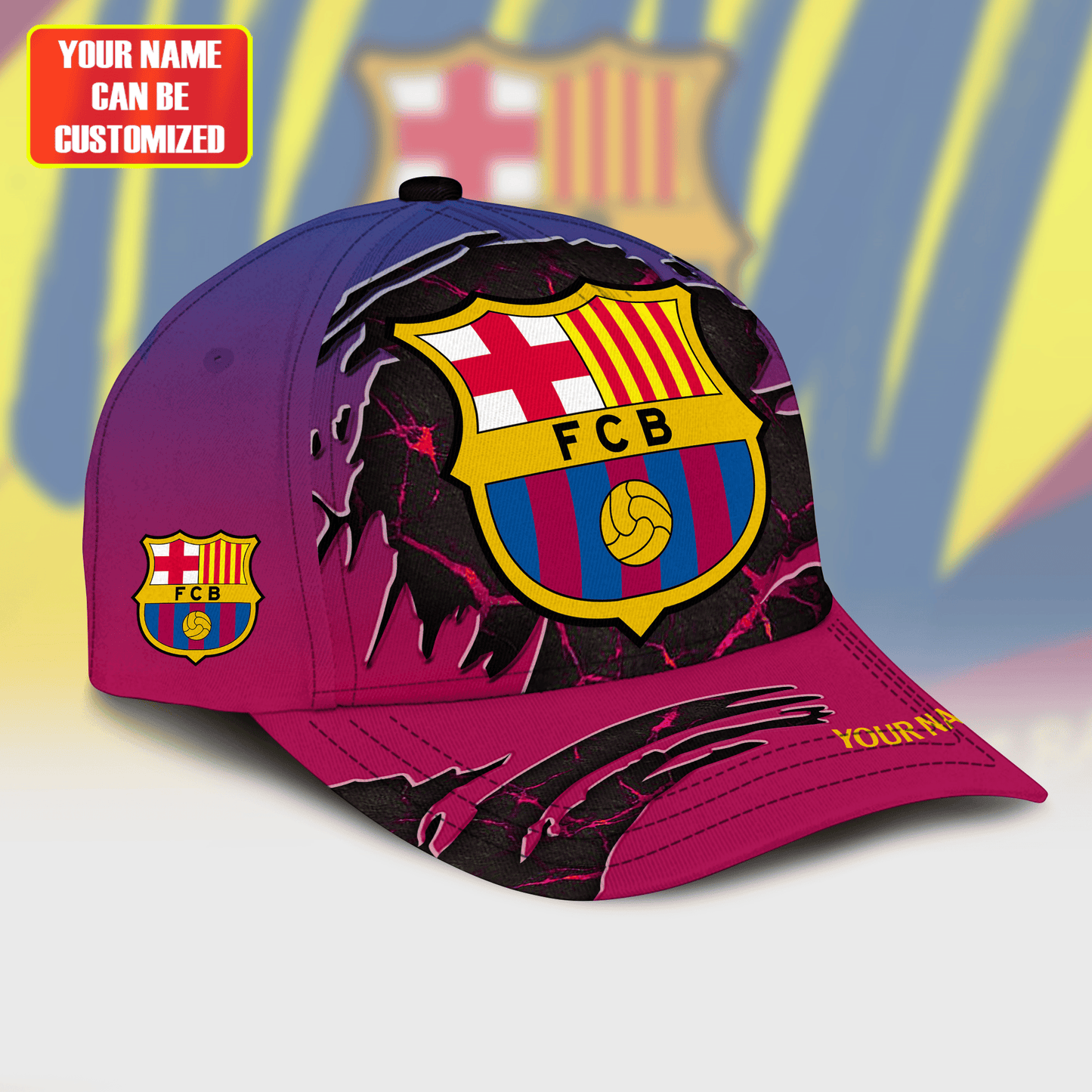 Personalized Barcelona Tear Classic Cap