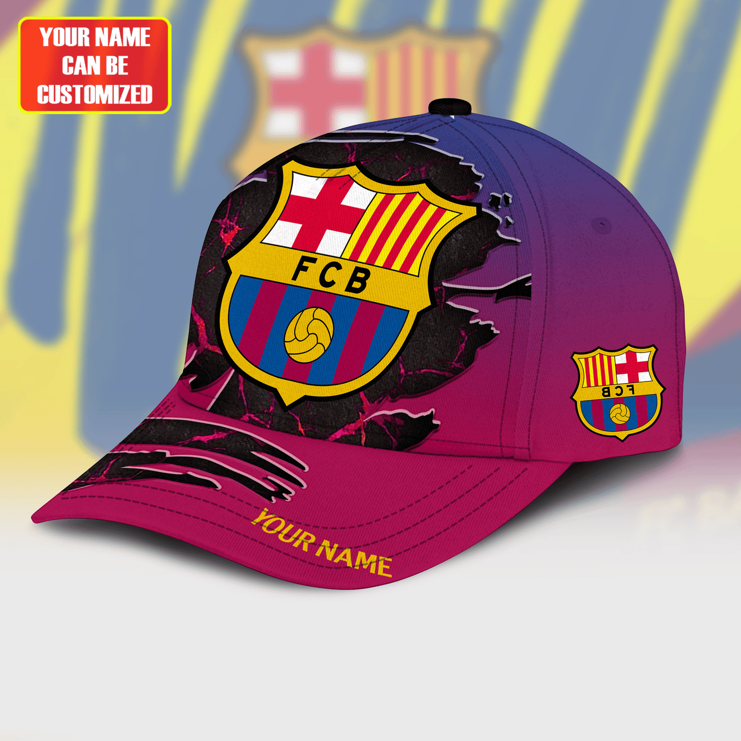 Personalized Barcelona Tear Classic Cap