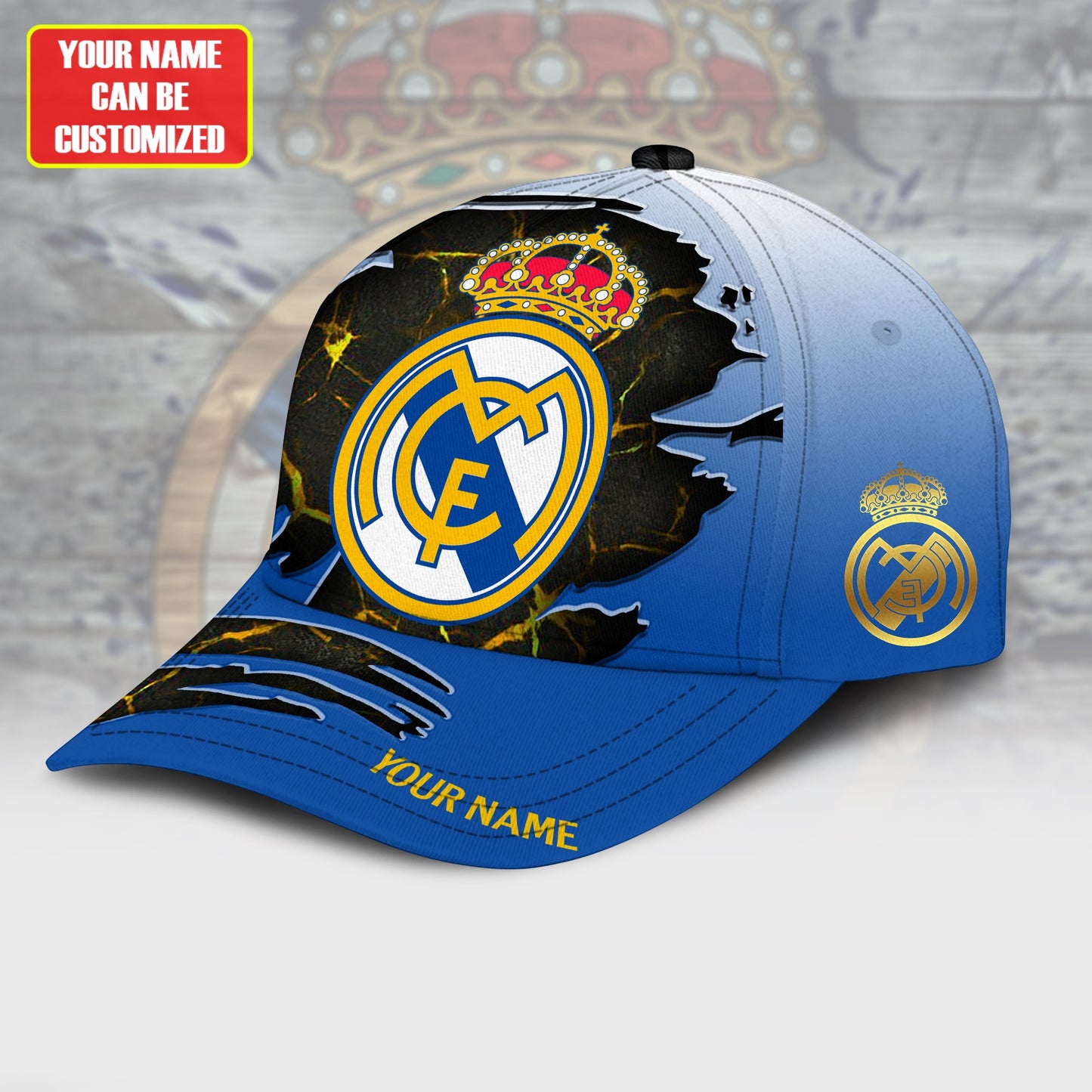 Personalized Real Madrid Tear Classic Cap