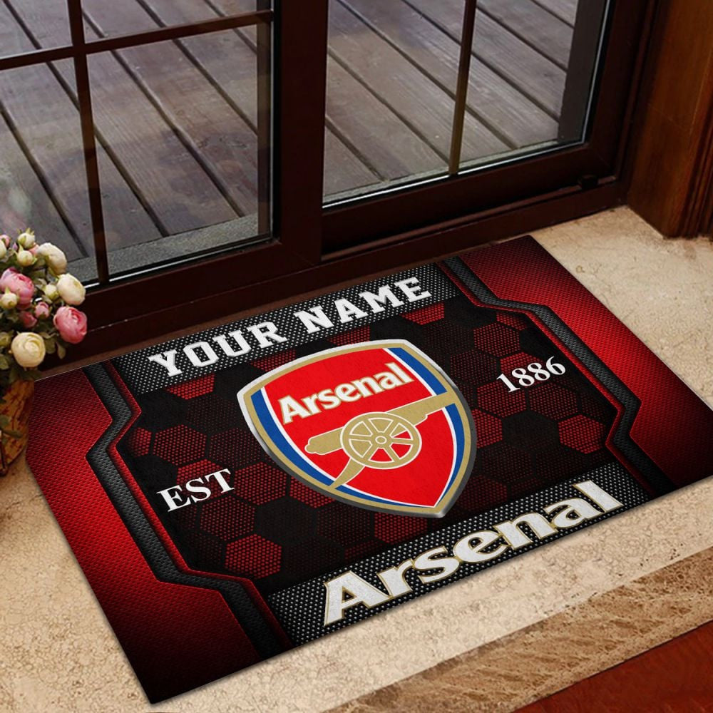 Personalized Name Arsenal Doormat