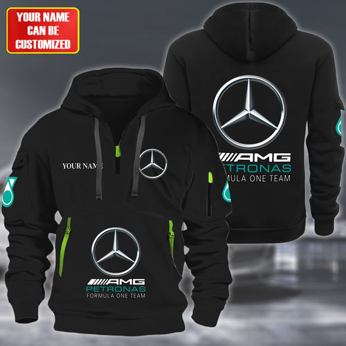 Personalized Merc AMG Petronas Zip-Hoodie Cotton Jacket