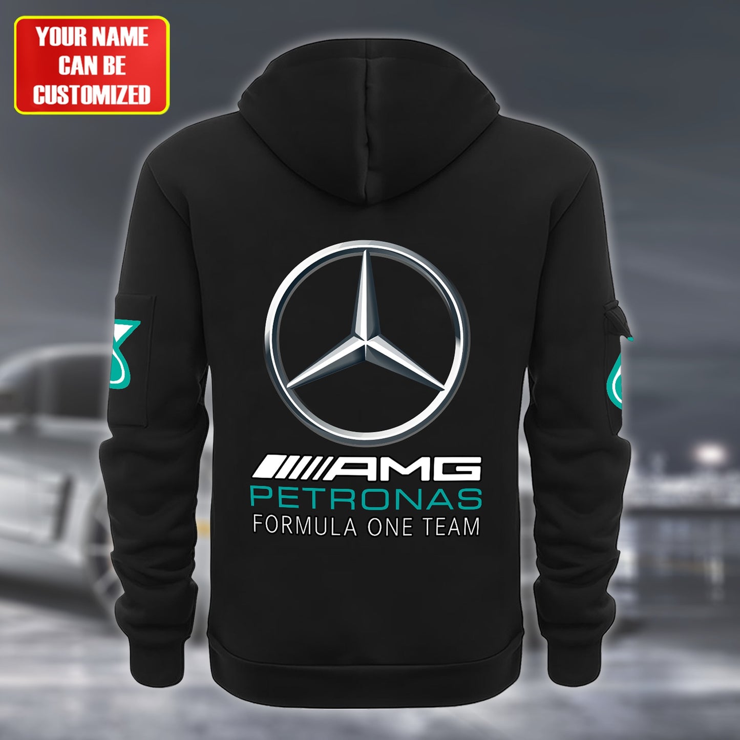 Personalized Merc AMG Petronas Zip-Hoodie Cotton Jacket