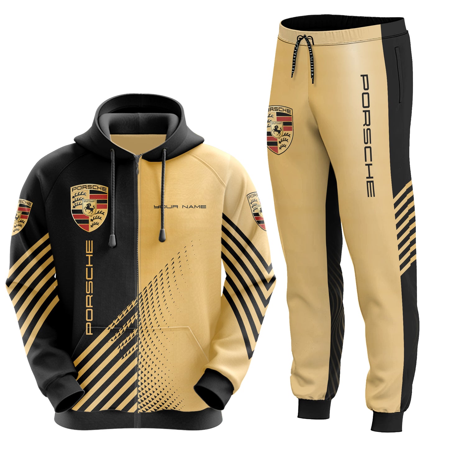 Personalized Pors 3D All over Printed Hoodie and Sweatpants set