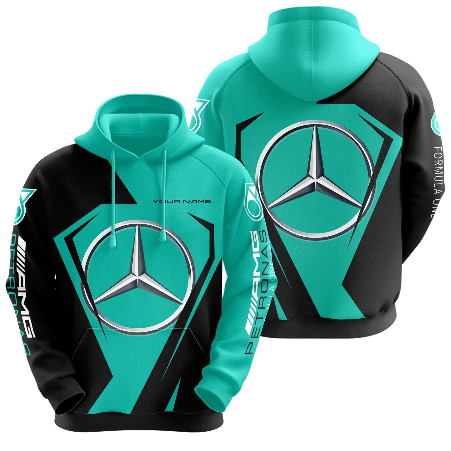 Personalized Merc AMG Petronas 3D All over Printed Hoodie and Sweatpants set V1