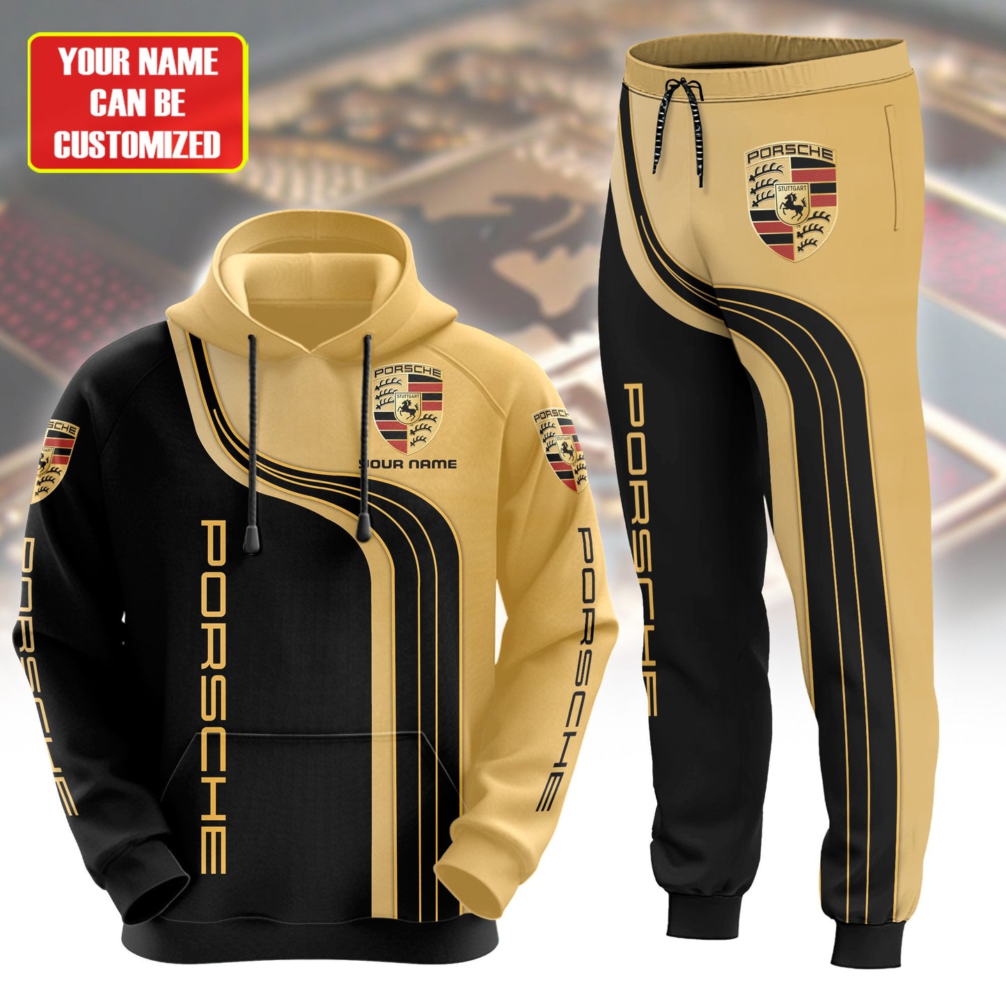 Personalized Pors Q3 3D All over Printed Hoodie and Sweatpants set