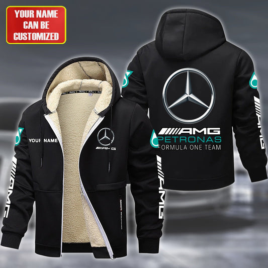 Personalized Merc AMG Petronas Fleece 3D Unisex Hooded Jacket