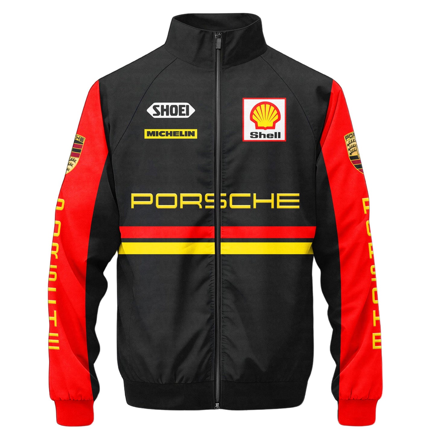 Personalized Pors Zipper Stand Collar Jacket 3D