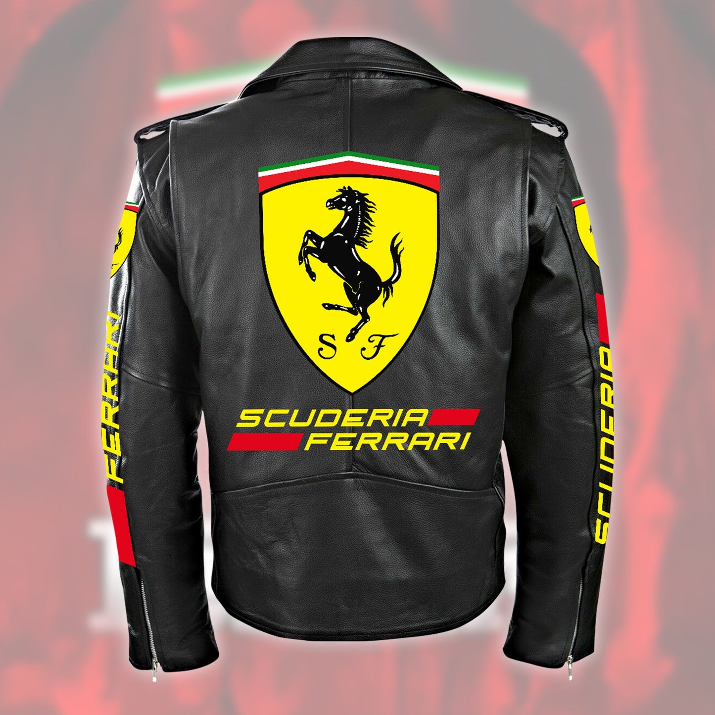 SF Zipper Vintage Leather Jacket