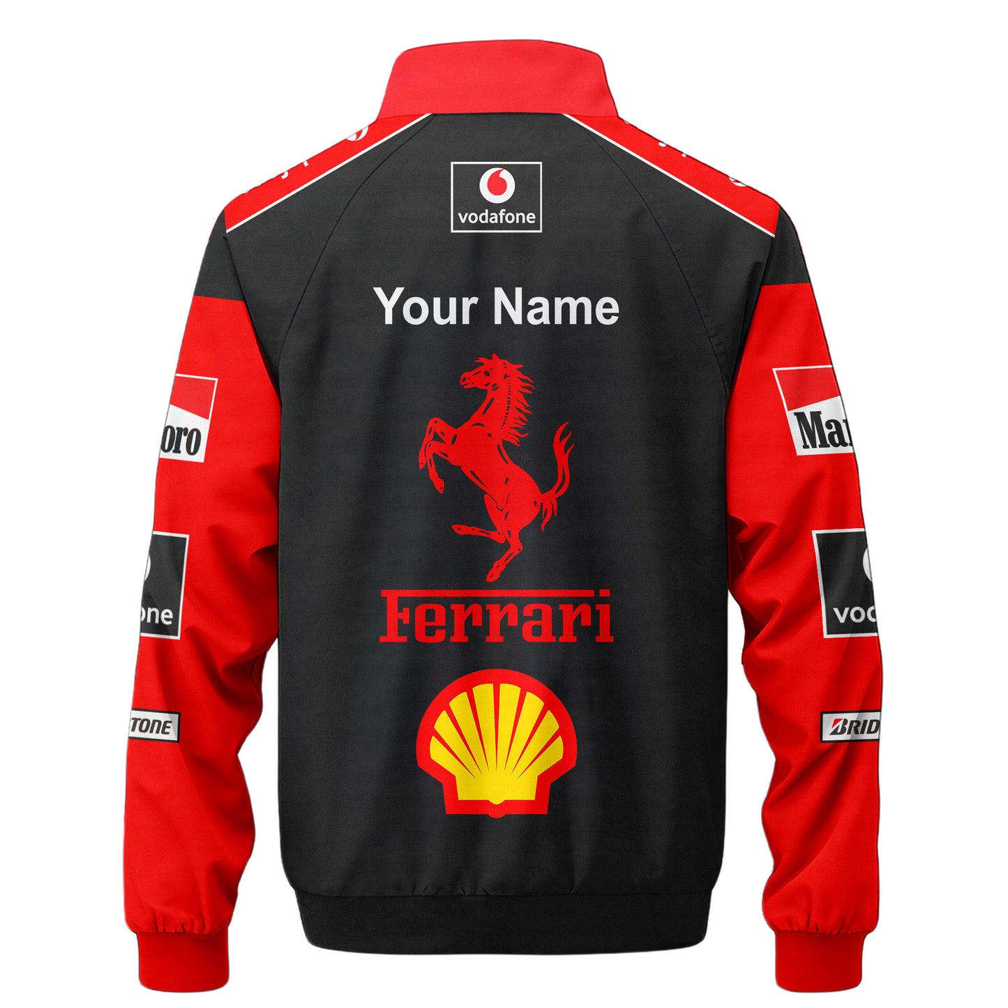 Personzlied SF Malboro Zipper Stand Collar Jacket 3D