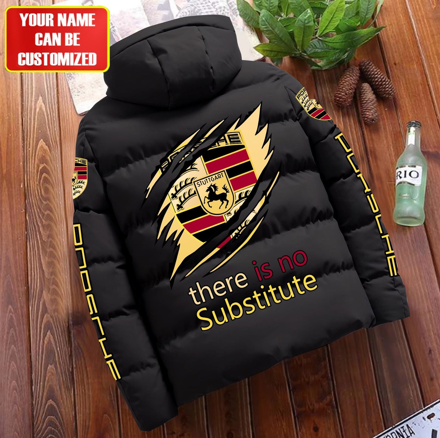 Personalized Pors Tear Puffer Jacket With Hood