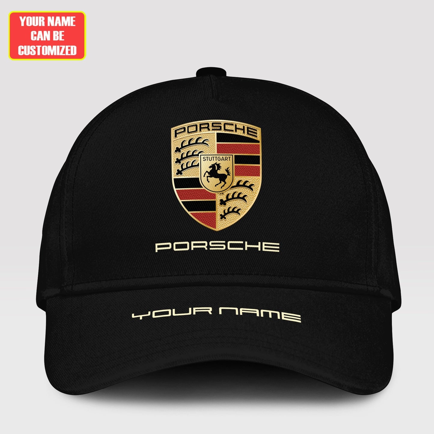 Personalized Name Pors Classic Black Cap