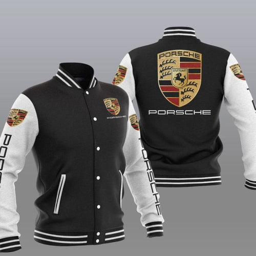 Pors Black Baseball Jacket