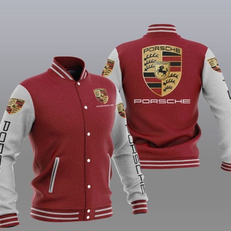 Pors Red Baseball Jacket