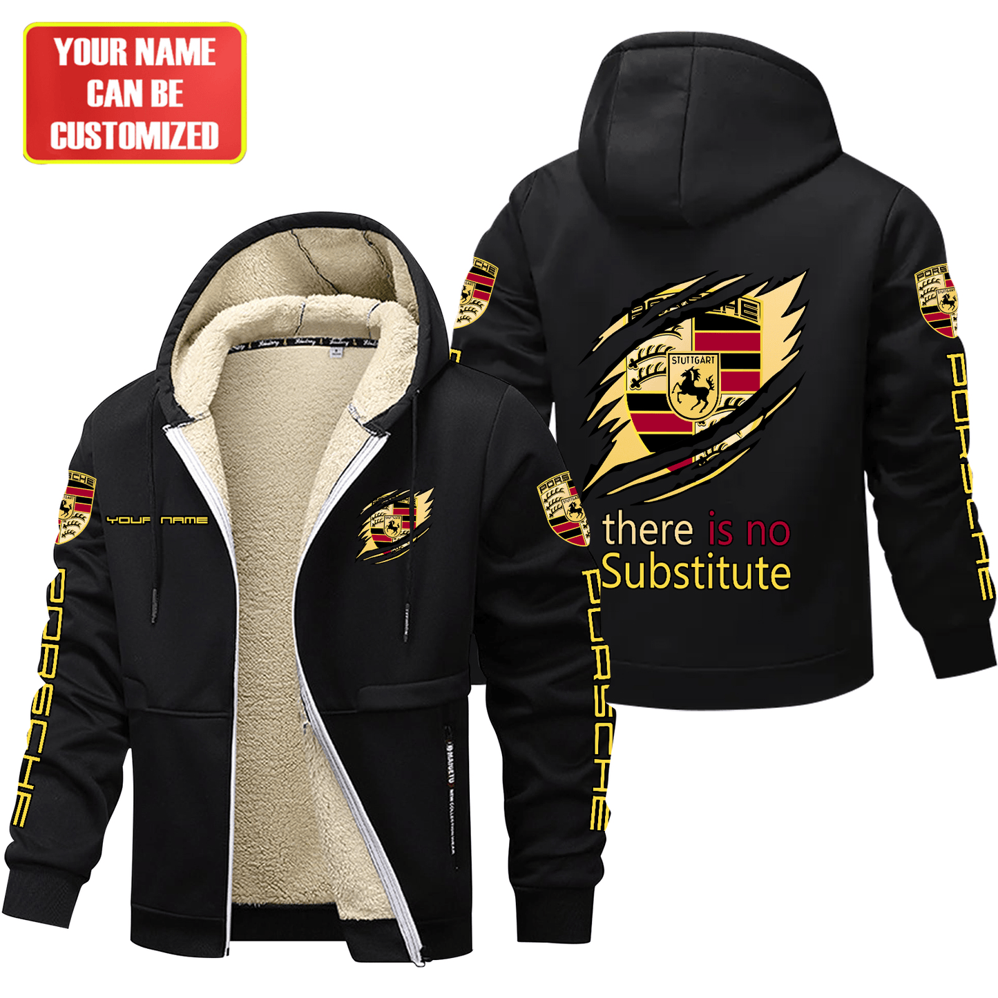 Personalized Pors Tear Fleece 3D Unisex Hooded Jacket
