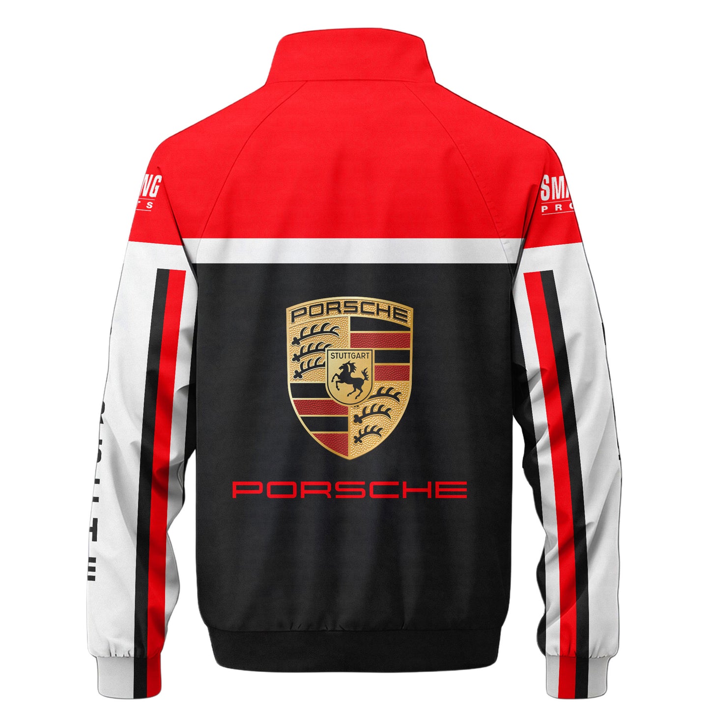 Pors Racing Zipper Stand Collar Jacket 3D