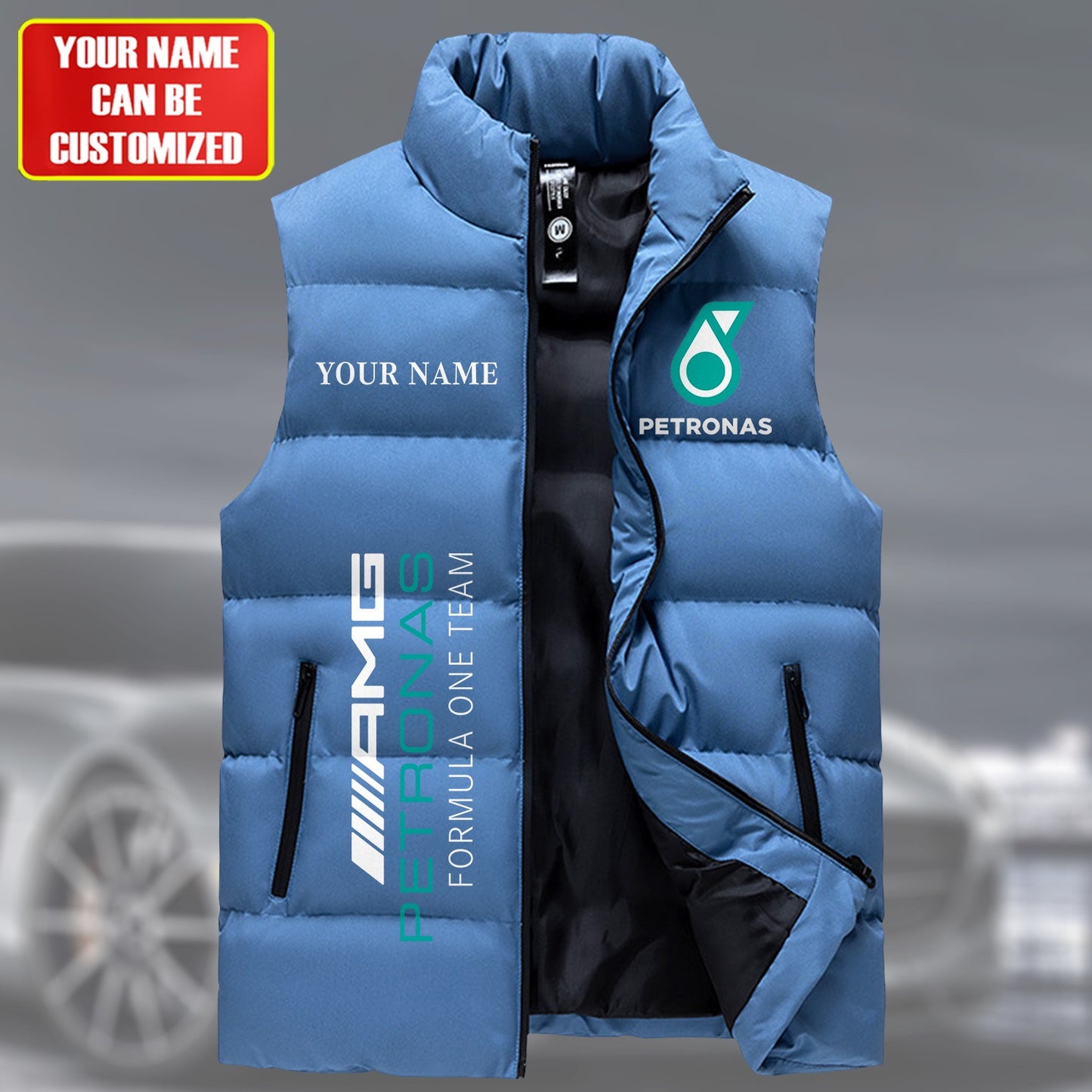 Merc AMG Petronas Sleeveless Windproof Puffer Jacket Q170201