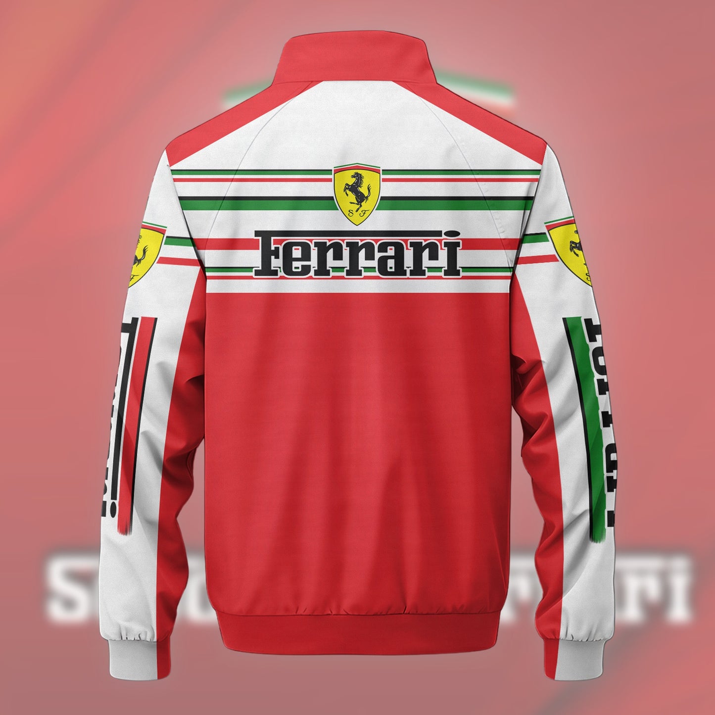 SF F1 Racing Zipper Stand Collar Jacket 3D V12