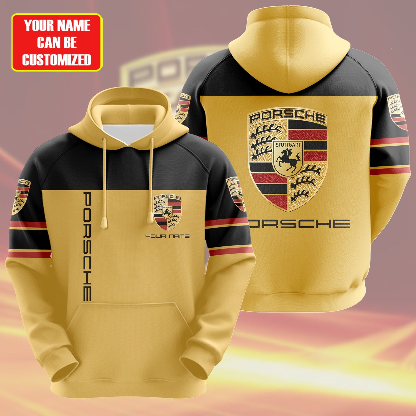 Personalized Pors 3D All over Printed Hoodie and Sweatpants set V3