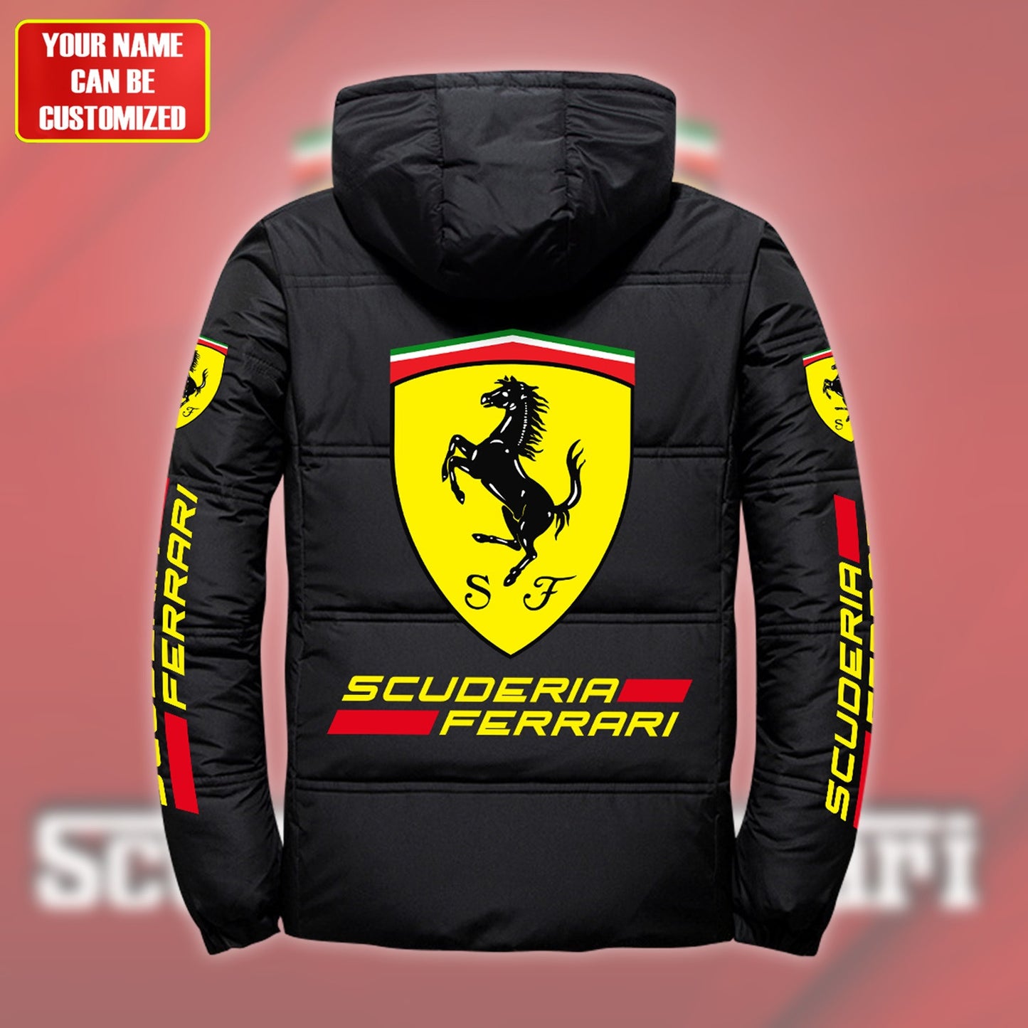 Personalized SF Puffer Thermal Jacket With Hood