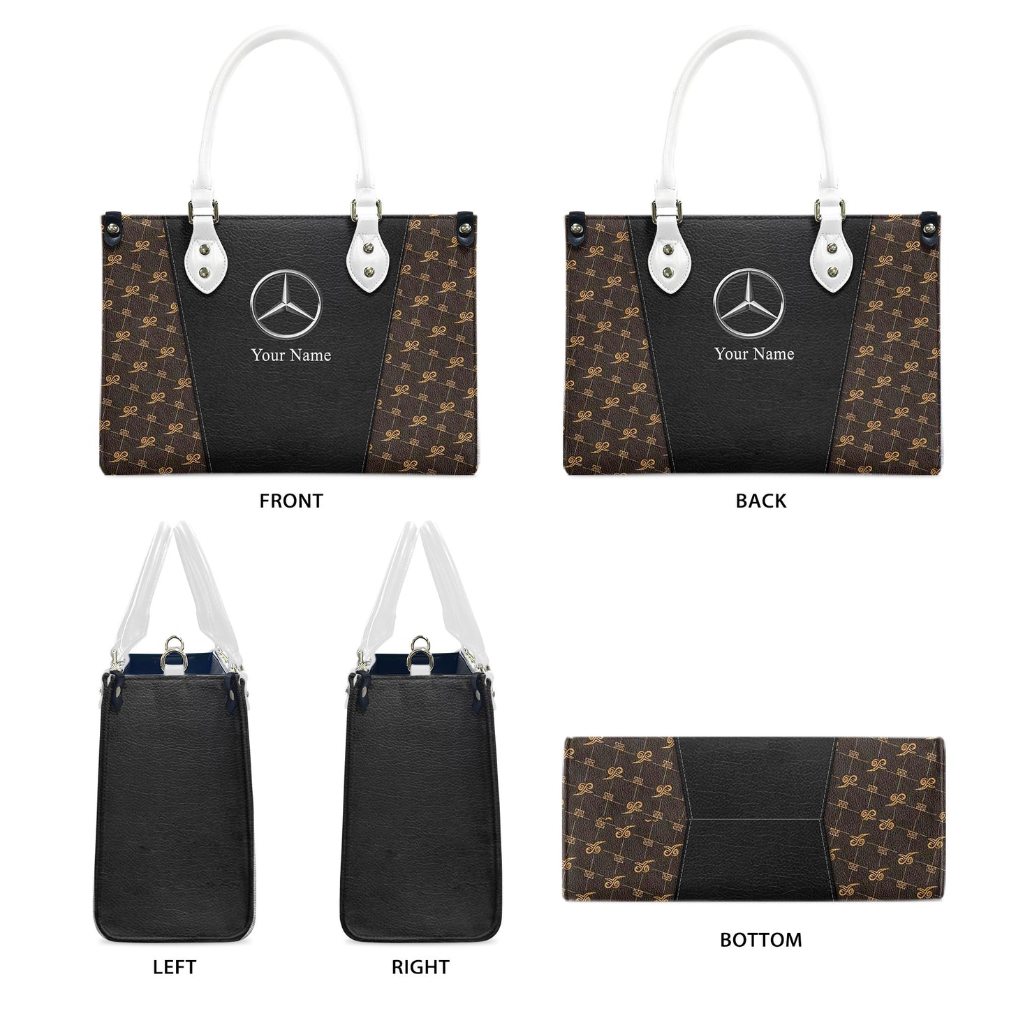 Personalized Merc Luxury Leather Handbag P050302
