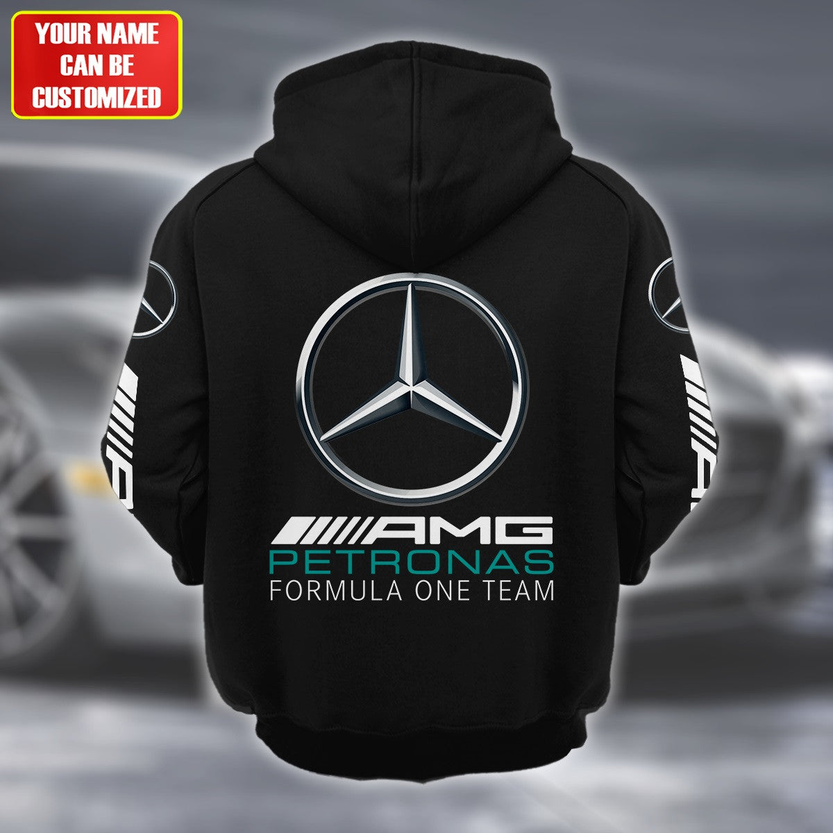 Personalized Merc AMG Petronas Retro Cotton Hoodie