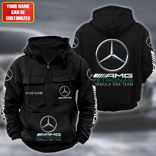 Personalized Merc AMG Petronas Retro Cotton Hoodie