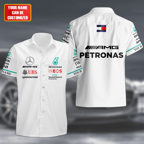 Personalized Merc AMG Petronas Tropical Hawaii Shirt Beach Short