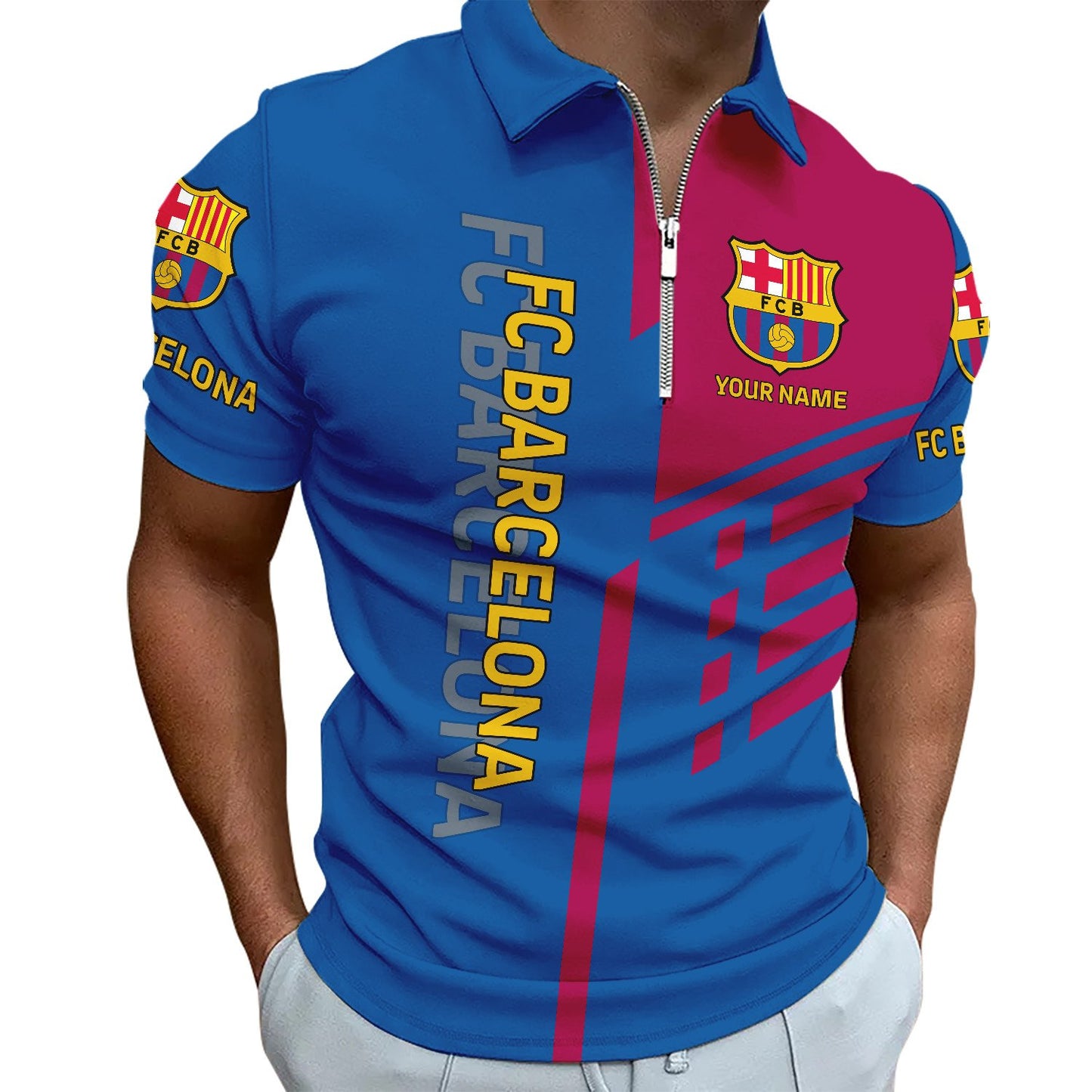 Personalized Barcelona 3D Full Printing Set , Barcelona Shirt , Hoodie , Short , Polo ,hawaii V5