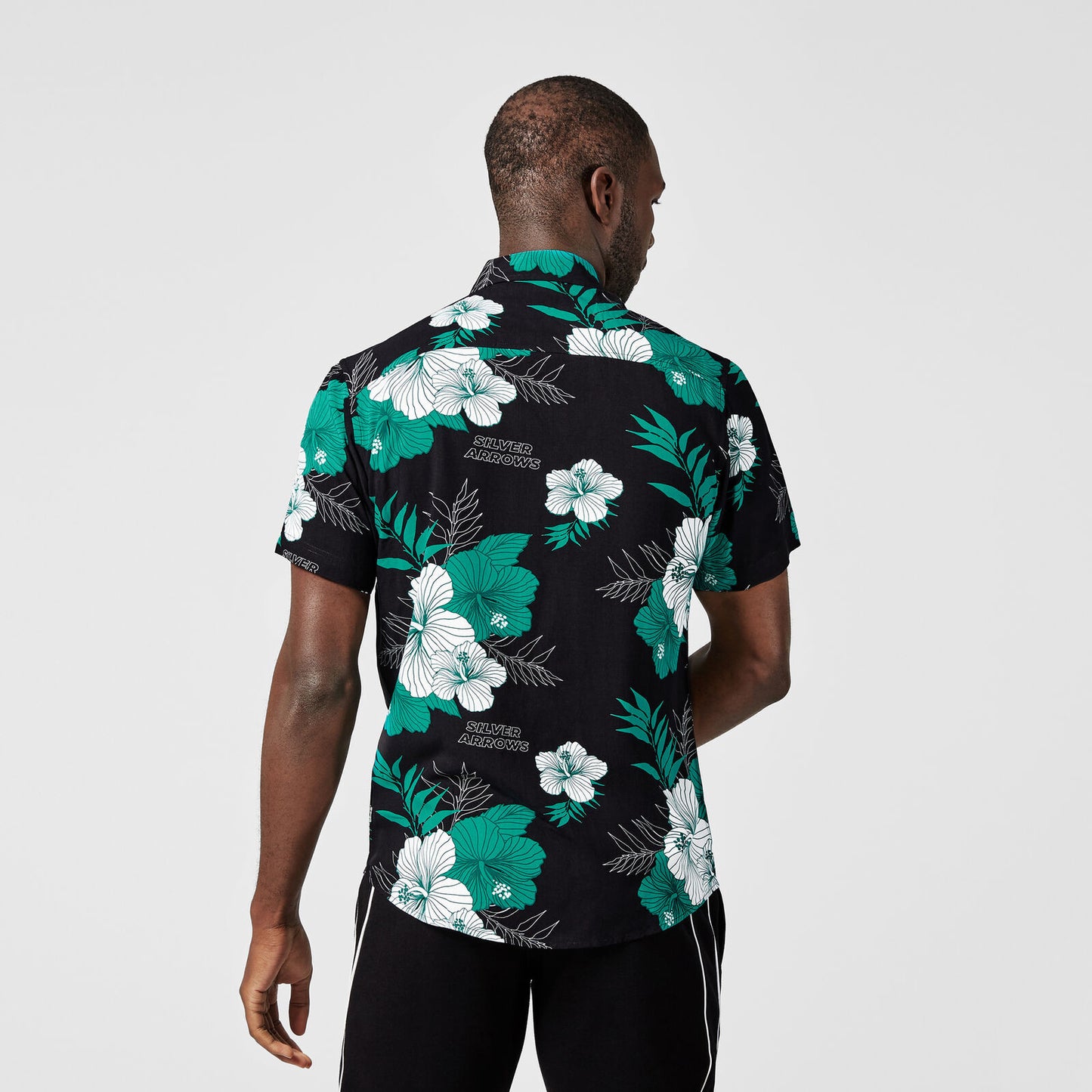Merc AMG Petronas Tropical Hawaii Shirt Beach Short V4