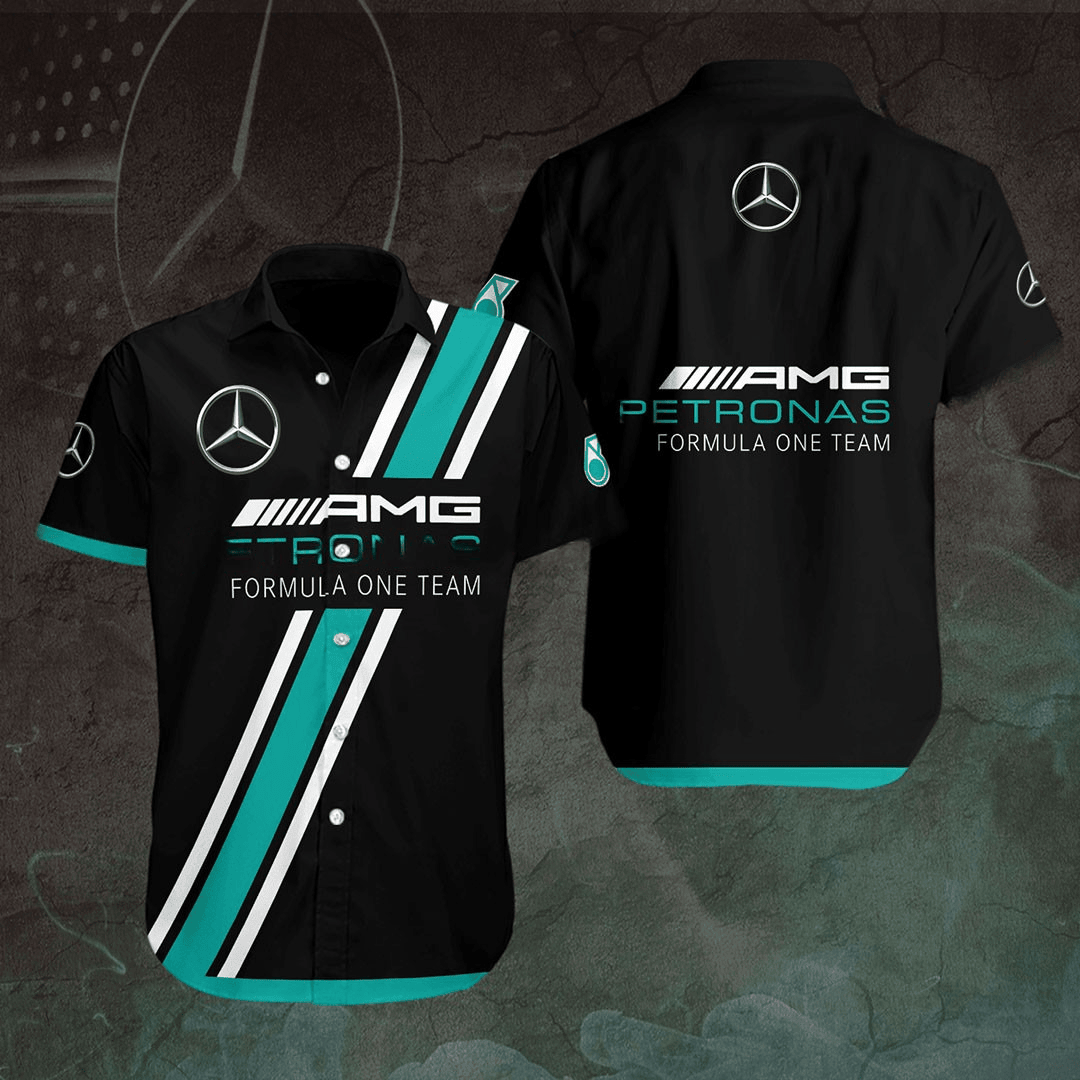 Merc AMG Petronas Tropical Hawaii Shirt Beach Short V10 Q160416