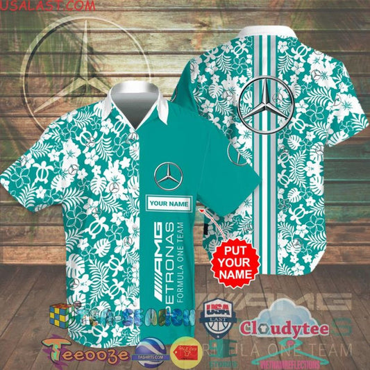 Merc AMG Petronas Hawaii Shirt Beach Short V7