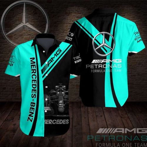 Merc AMG Petronas Tropical Hawaii Shirt Beach Short V11