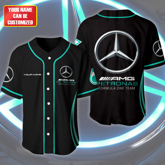 Personalized Merc AMG Petronas - Baseball Jersey Shirt 3D