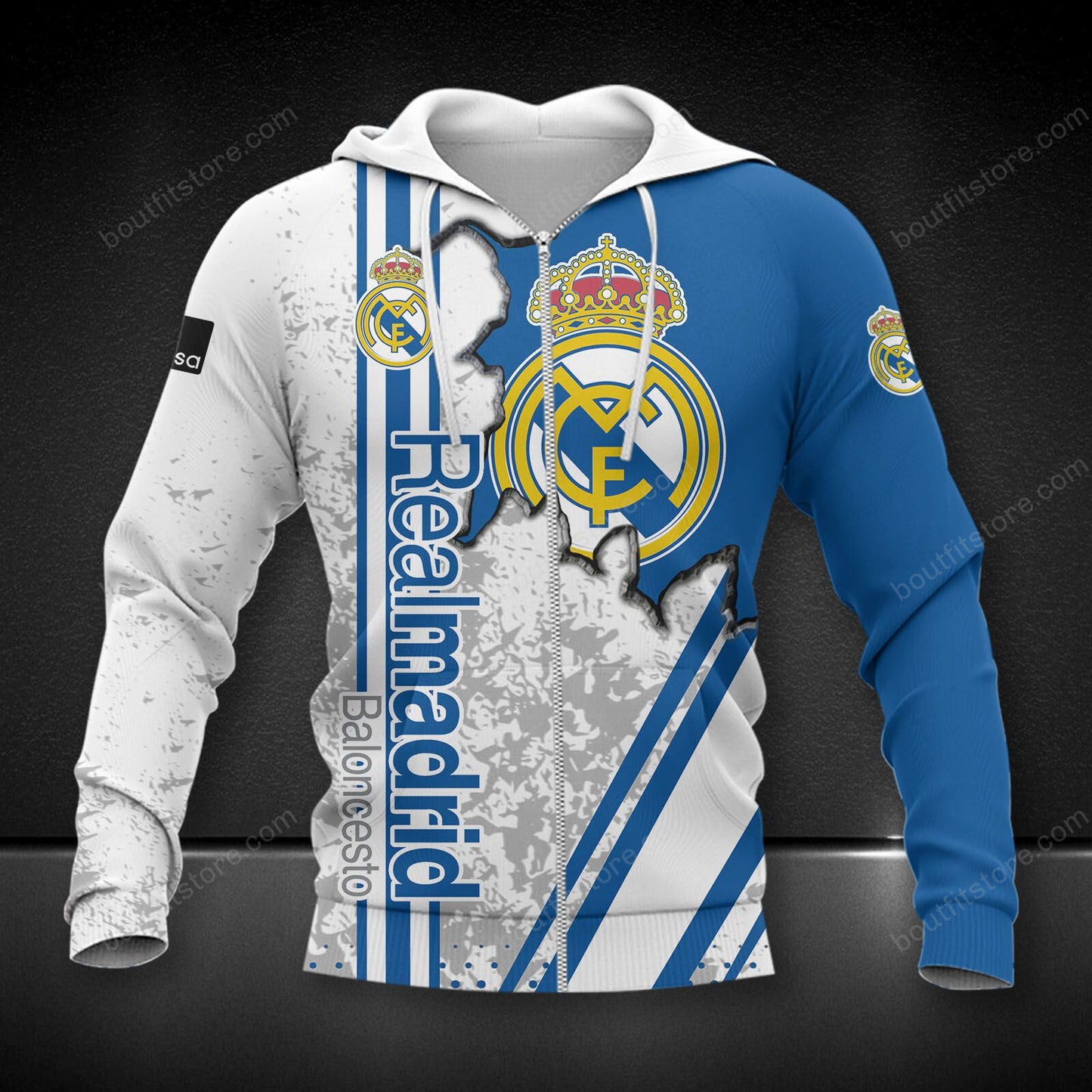 Personalized Real Madrid 3D Full Printing Set , Real Madrid Shirt , Hoodie , Short , Polo ,hawaii V9