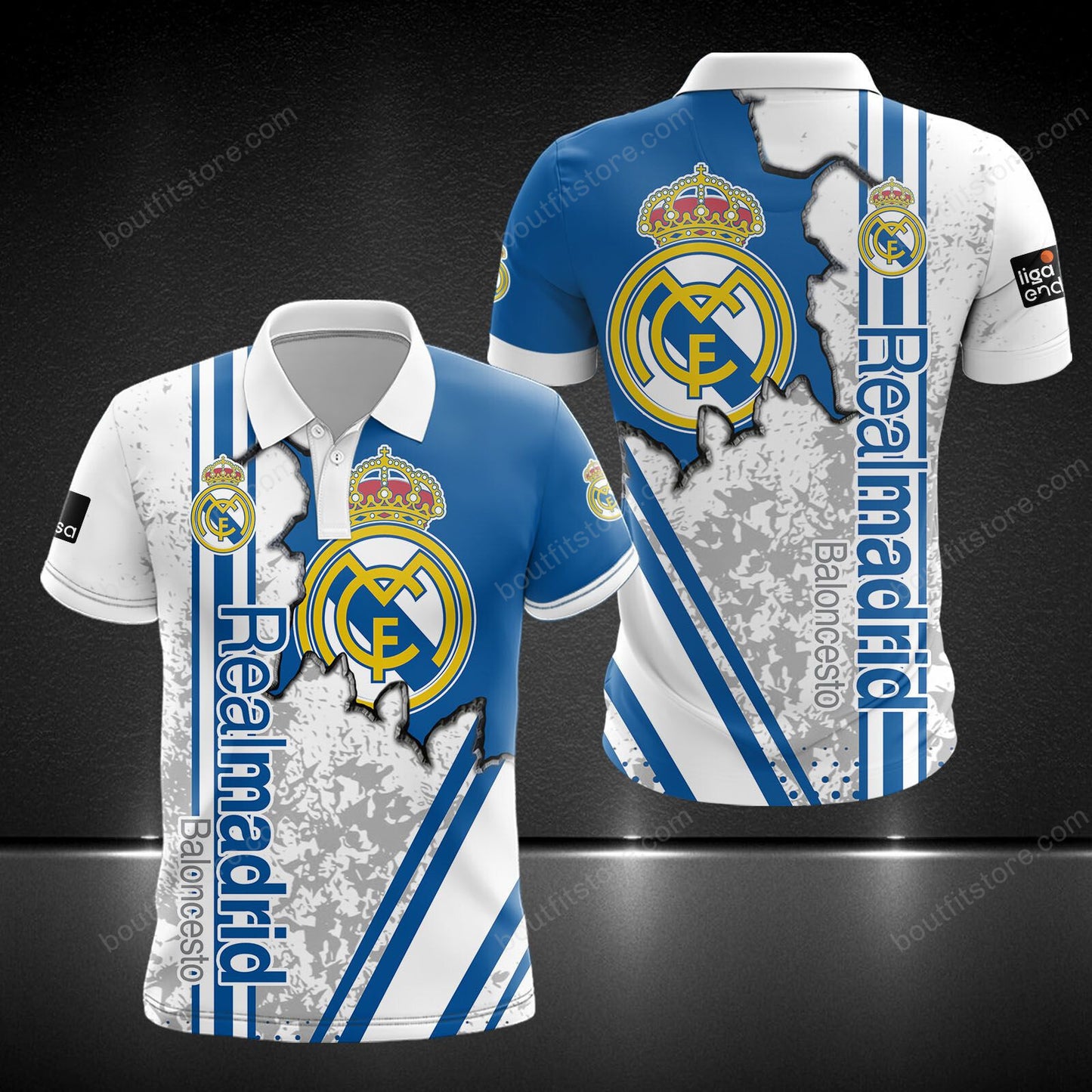 Personalized Real Madrid 3D Full Printing Set , Real Madrid Shirt , Hoodie , Short , Polo ,hawaii V9